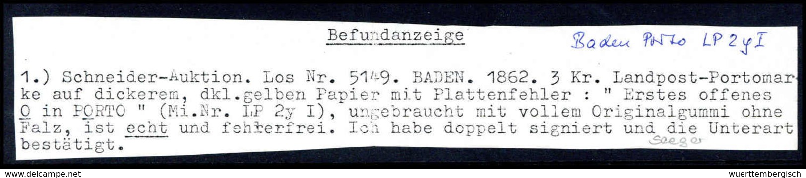 ** Altdeutschland Baden Landpost - Other & Unclassified