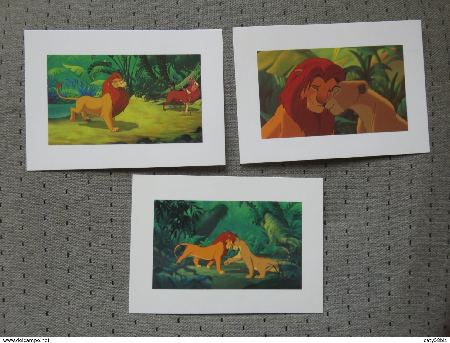 3 Cartes Postales Disney' Roi Lion - Altri & Non Classificati