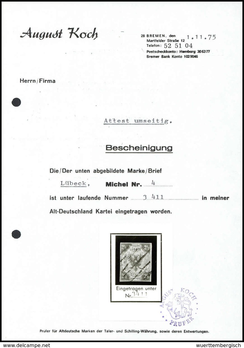 Briefst. Altdeutschland Lübeck - Other & Unclassified