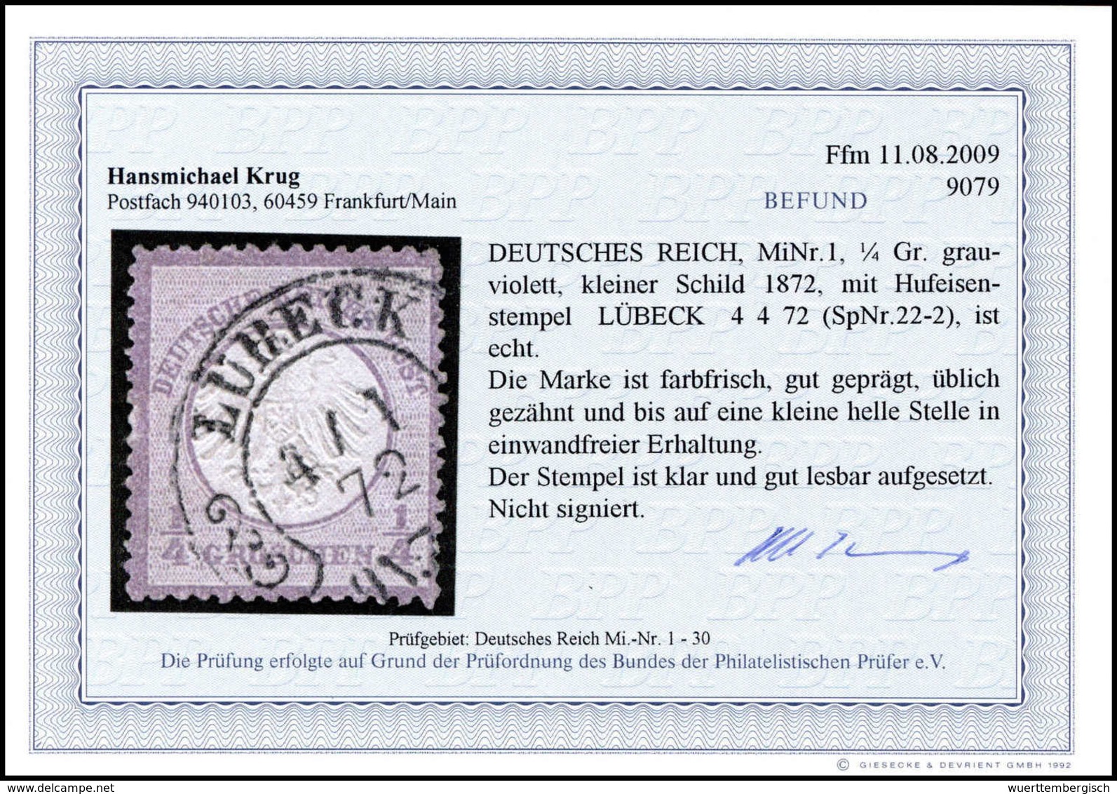 gest./Briefst. Deutsches Reich