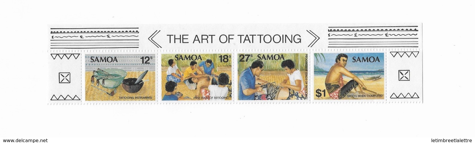 Samoa N°498** à 501** - Samoa