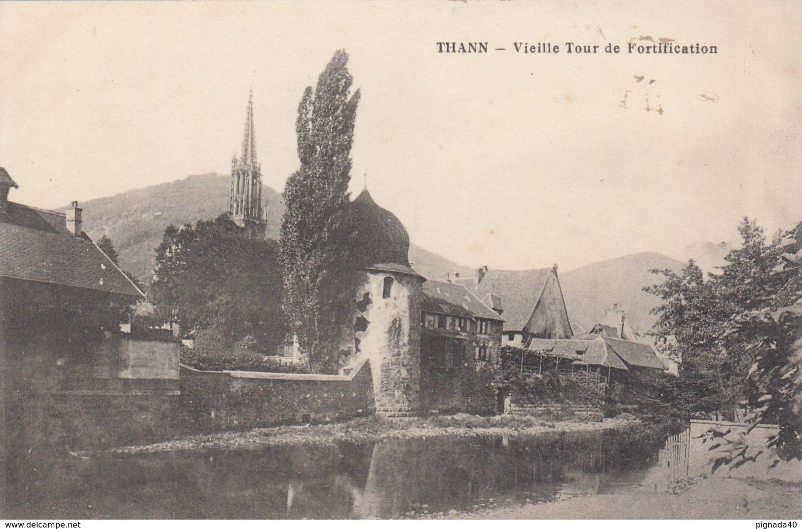 Cp , 68 , THANN , Vieille Tour De Fortification - Thann