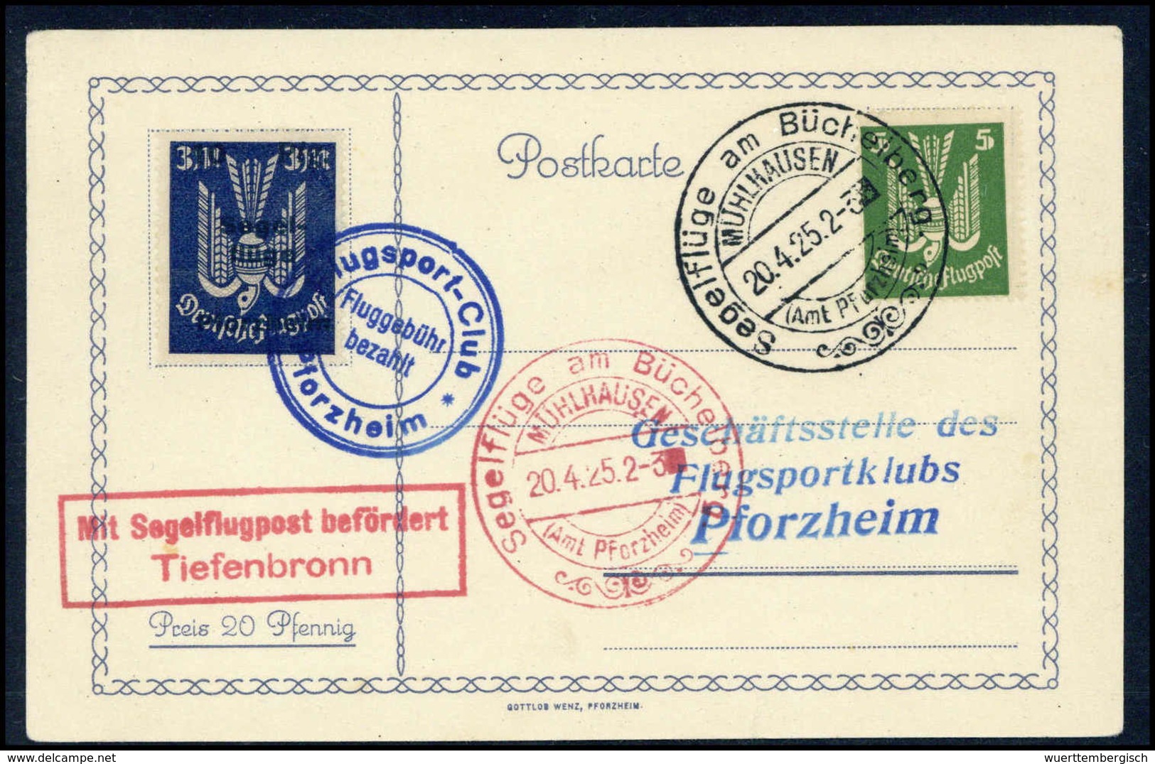 Beleg Deutsches Reich Halbamtliche Flugmarken - Other & Unclassified