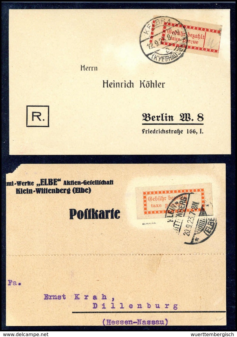 Beleg Deutsche Lokalausgabe 1918-23 - Other & Unclassified