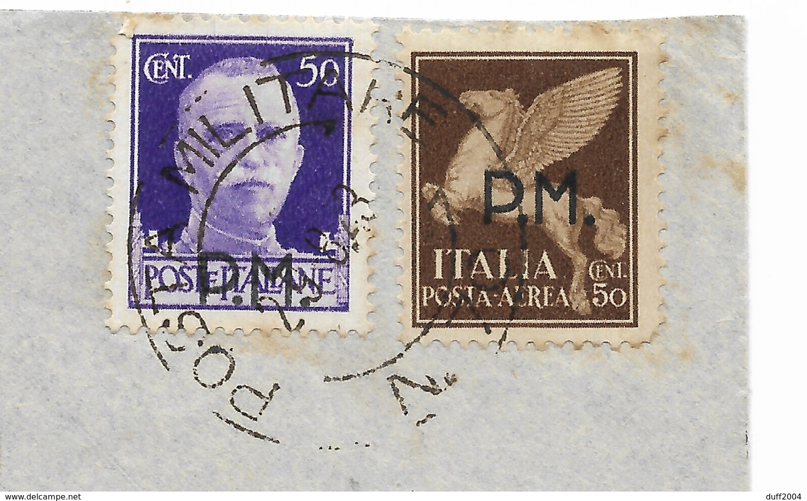 DALLA ALBANIA - P.M.70 - PER MONTEFANO - 29.8.1943. - Correo Militar (PM)