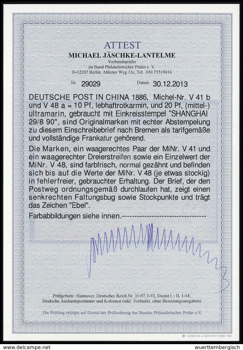 Beleg Deutsche Auslandspost China, Vorläufer - Other & Unclassified