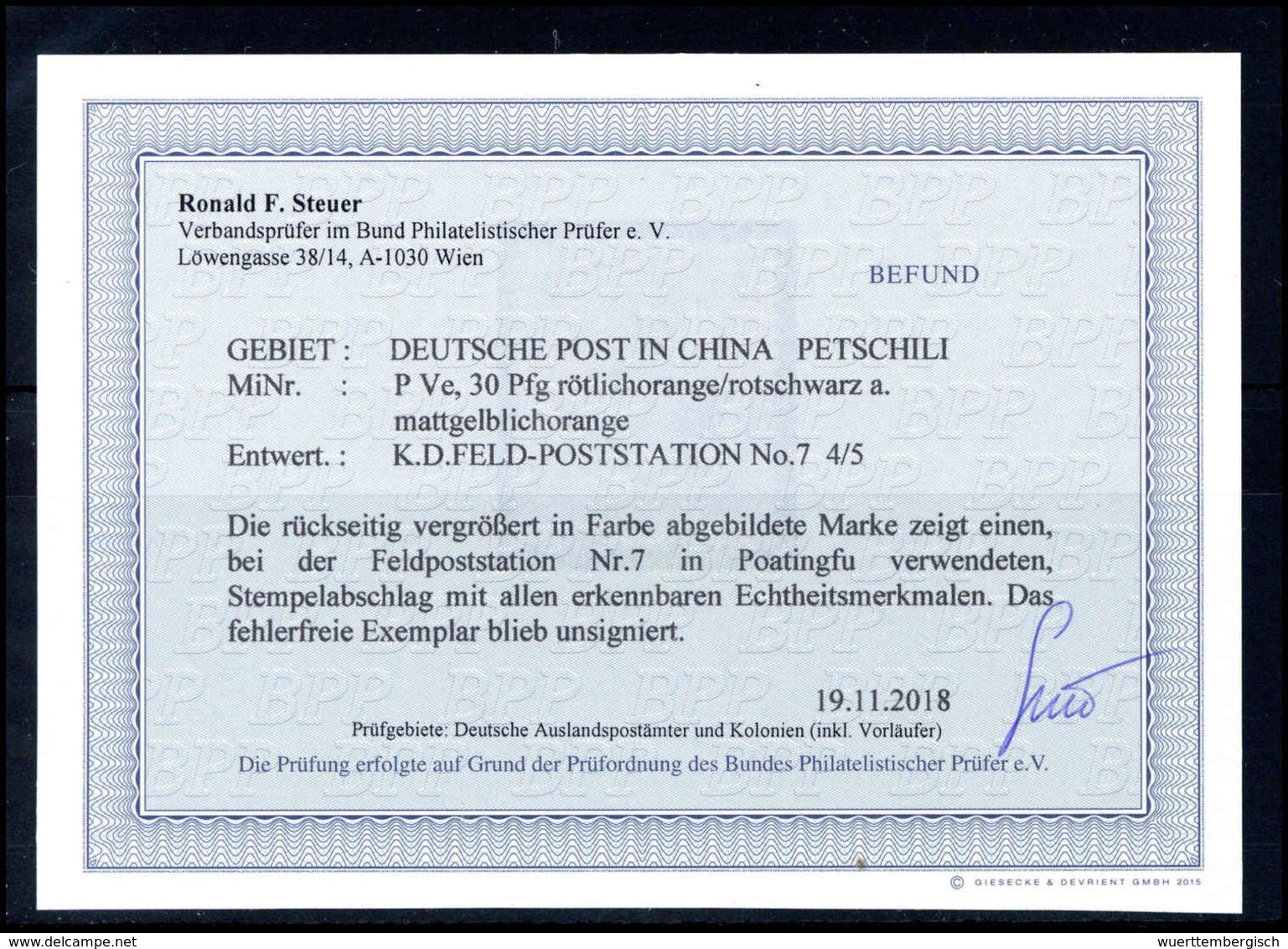 Gest. Deutsche Auslandspost China - Other & Unclassified