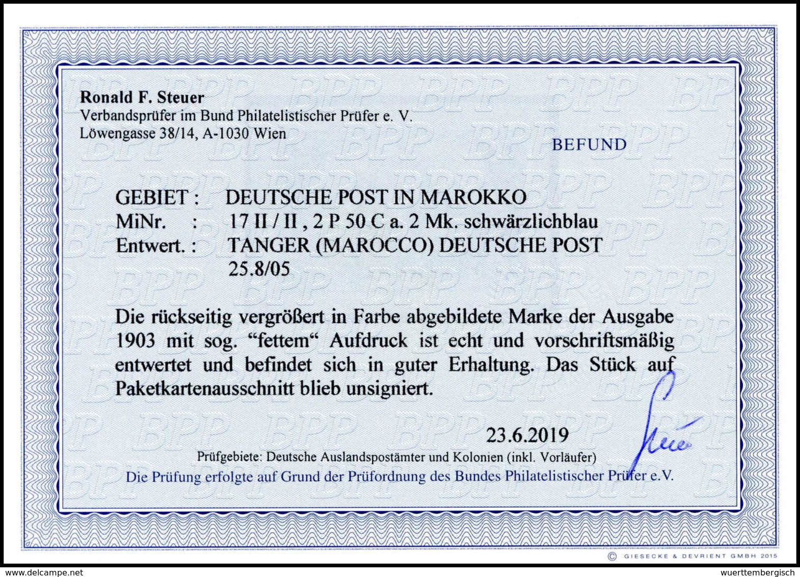 Briefst. Deutsche Auslandspost Marokko - Other & Unclassified