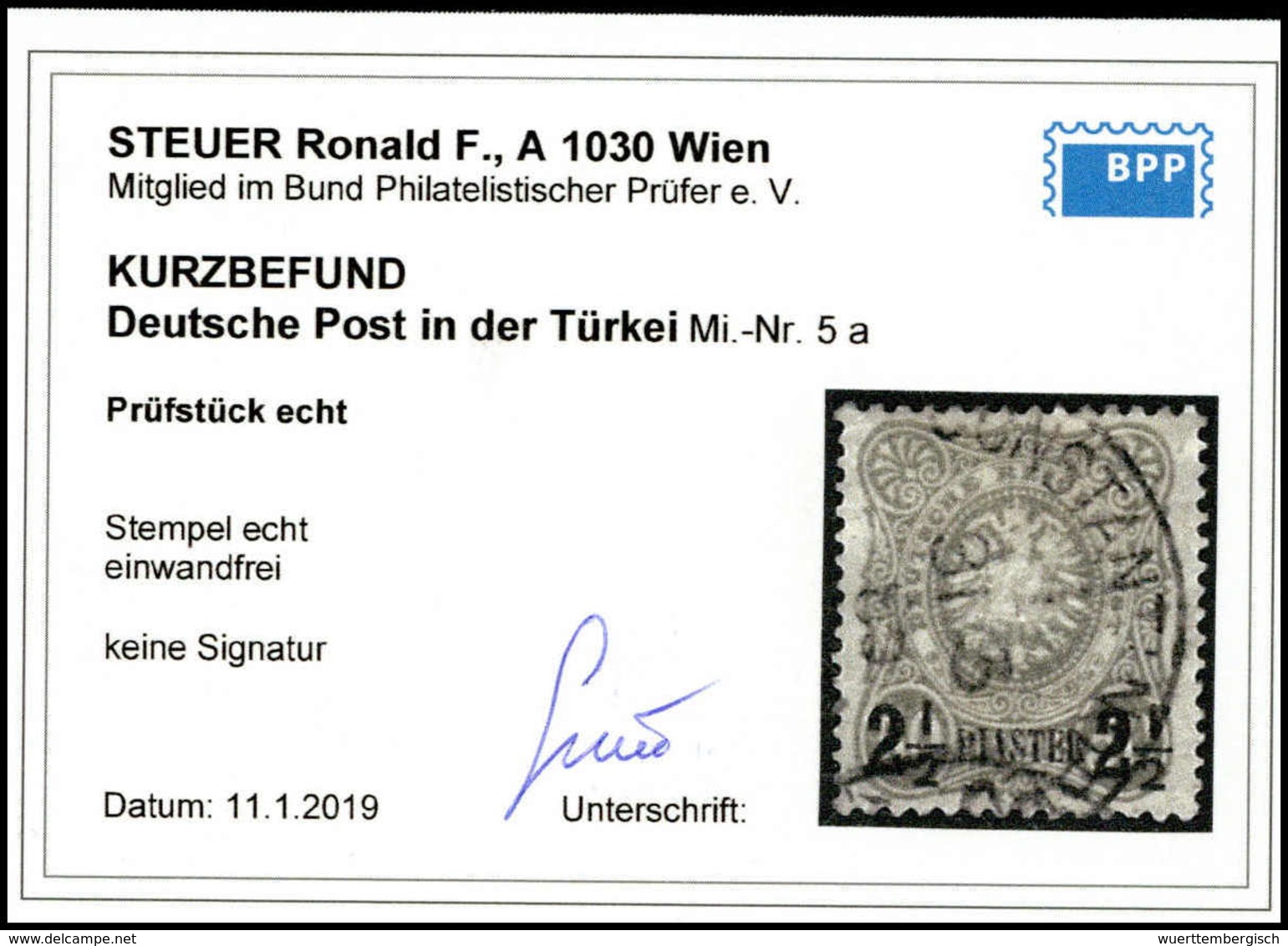 Gest. Deutsche Auslandspost Türkei - Other & Unclassified