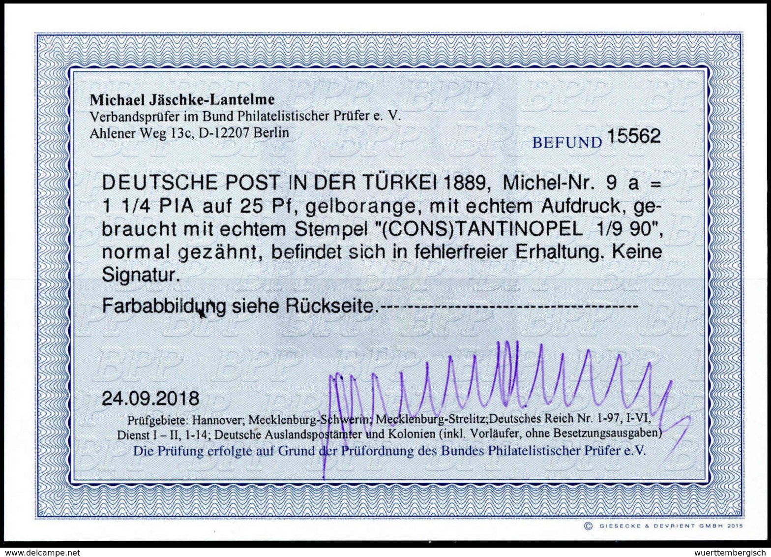 Gest. Deutsche Auslandspost Türkei - Other & Unclassified