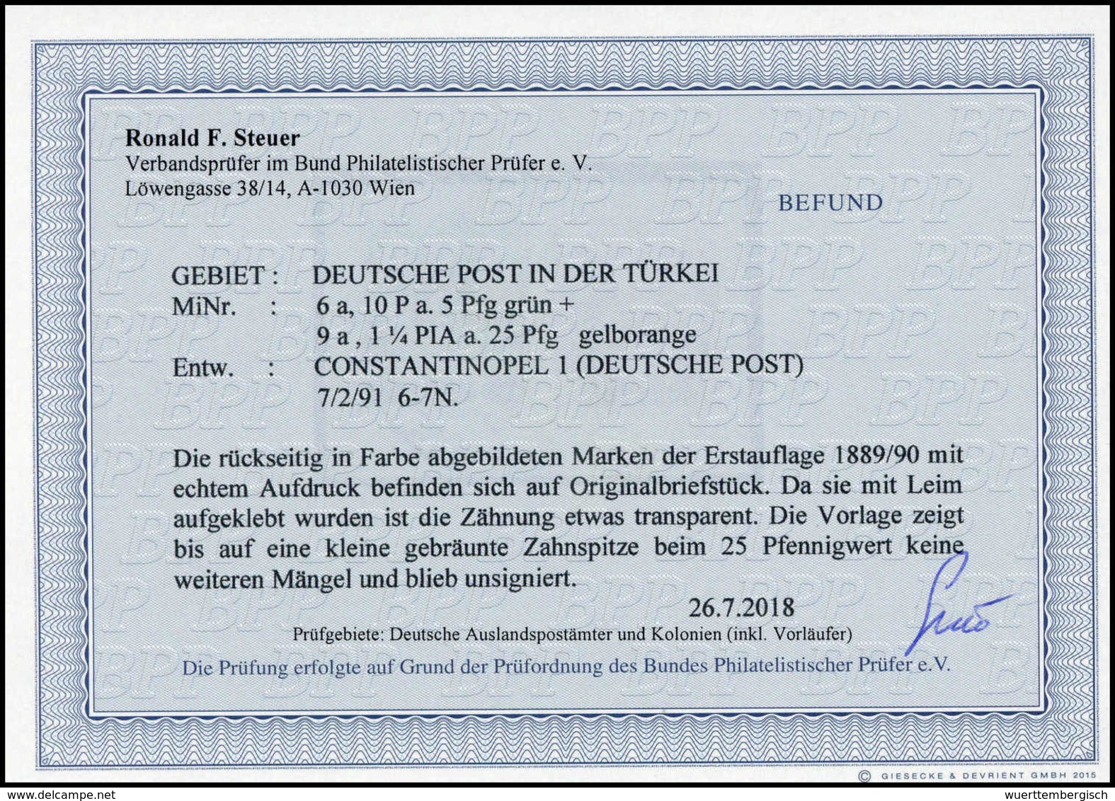Briefst. Deutsche Auslandspost Türkei - Other & Unclassified