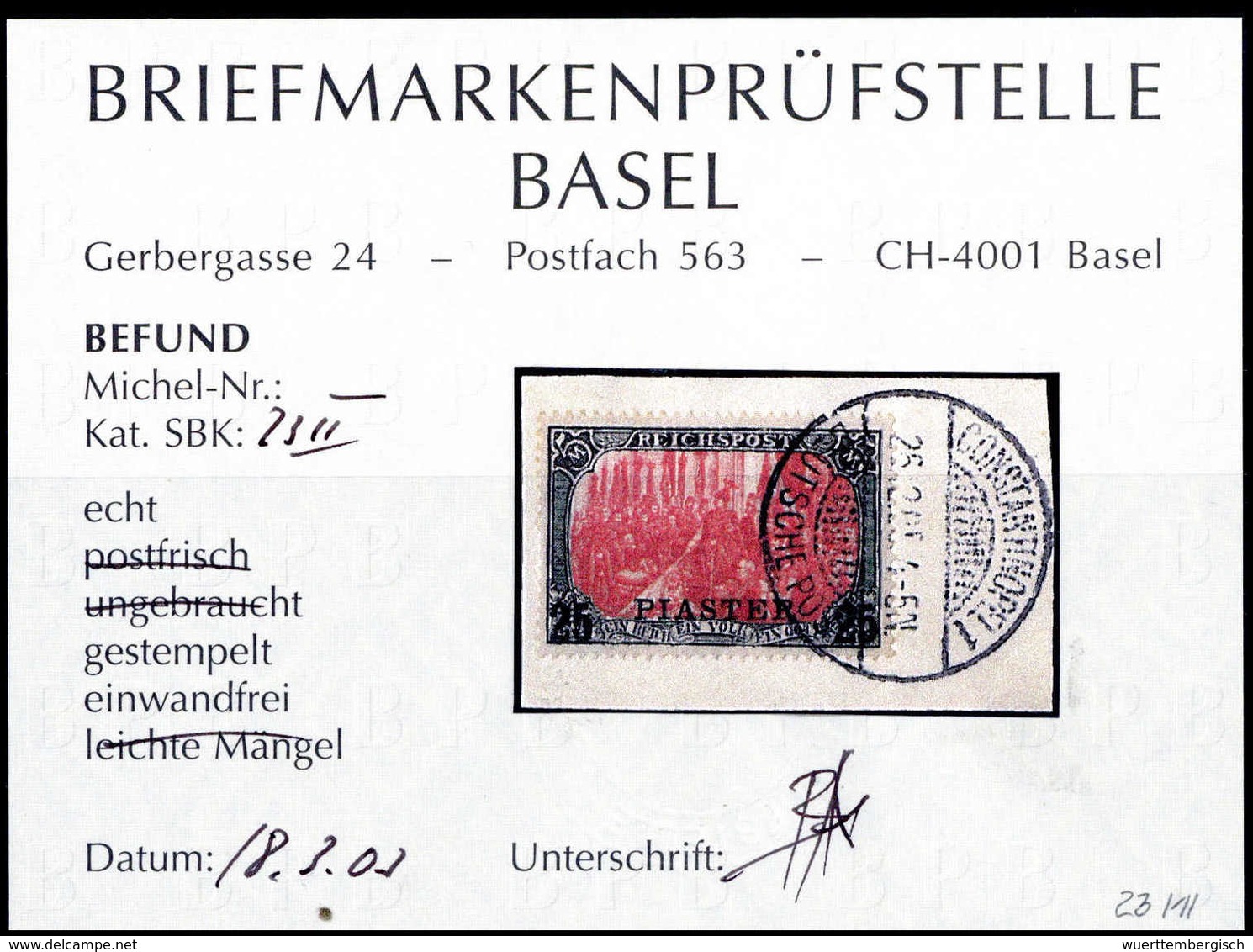 Briefst. Deutsche Auslandspost Türkei - Other & Unclassified