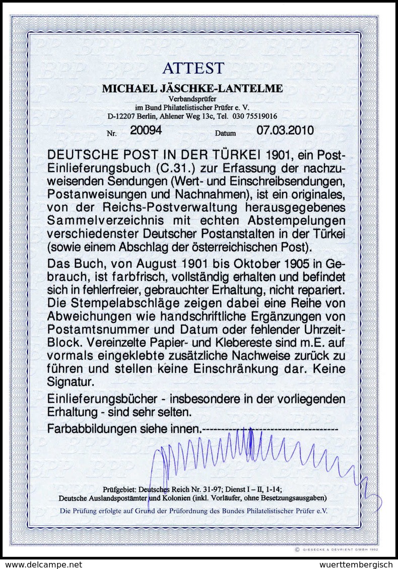 Beleg Deutsche Auslandspost Türkei - Other & Unclassified