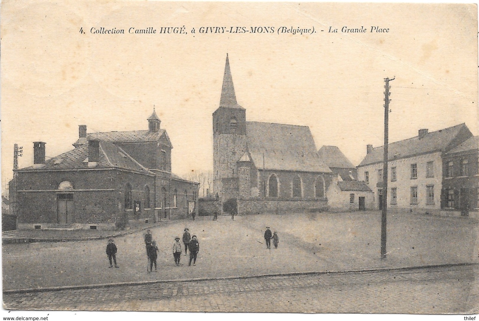 Givry-lez-Mons NA1: La Grande PLace 1927 - Quévy