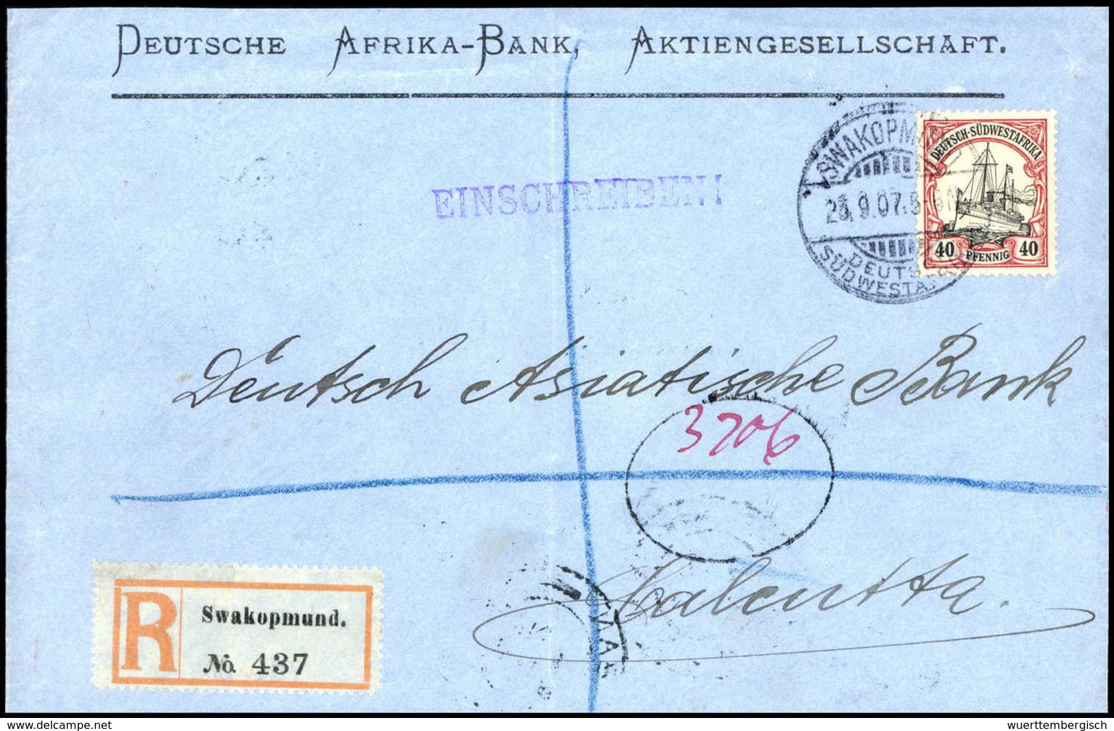 Beleg Deutsche Kolonien Südwestafrika - Other & Unclassified