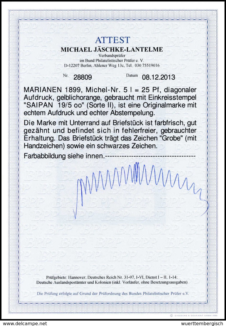 Briefst. Deutsche Kolonien Marianen - Other & Unclassified