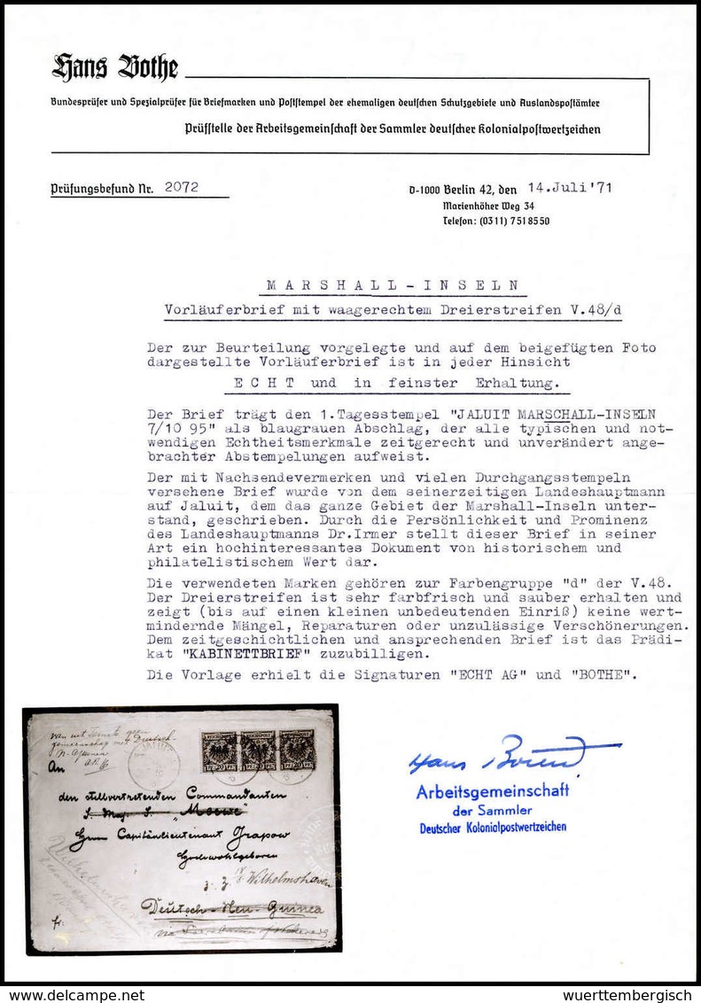 Beleg Deutsche Kolonien Marshall Inseln, Vorläufer - Other & Unclassified