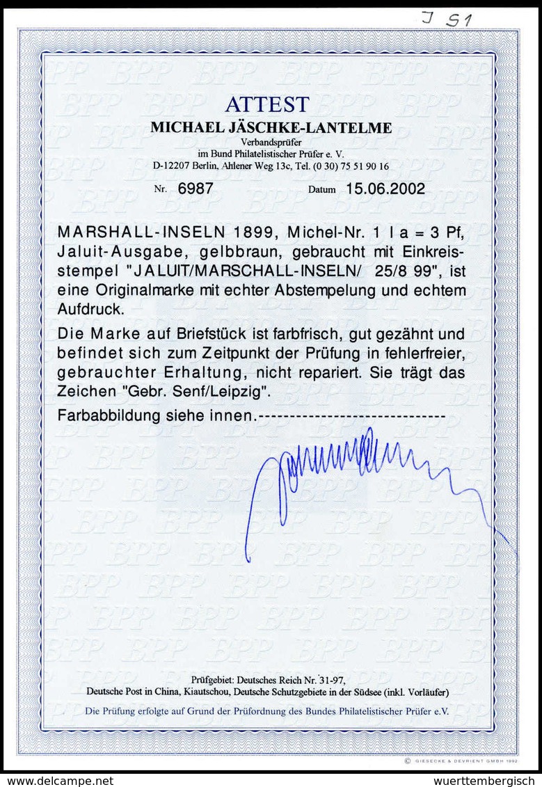 Briefst. Deutsche Kolonien Marshall Inseln - Other & Unclassified