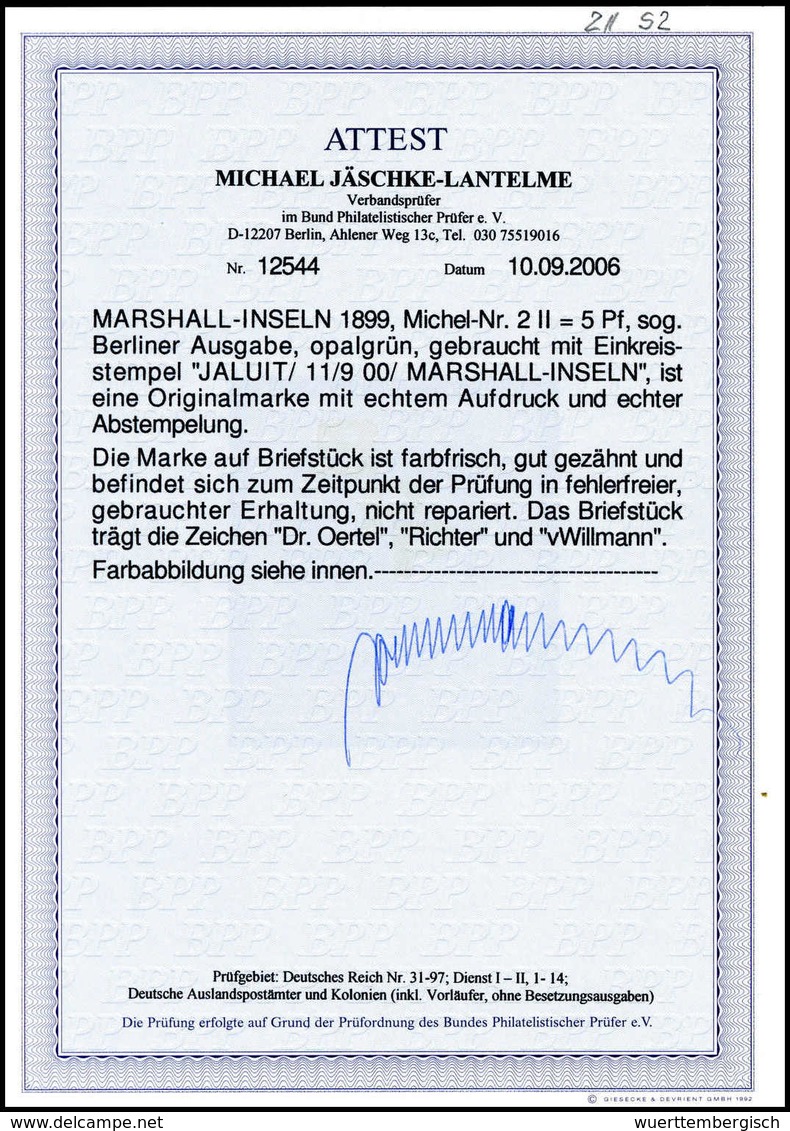 Briefst. Deutsche Kolonien Marshall Inseln - Other & Unclassified