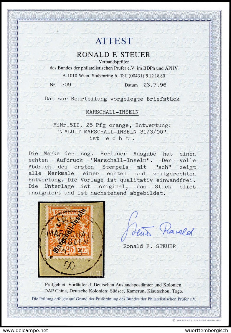 Briefst. Deutsche Kolonien Marshall Inseln - Other & Unclassified