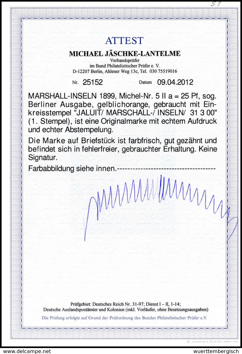 Briefst. Deutsche Kolonien Marshall Inseln - Other & Unclassified