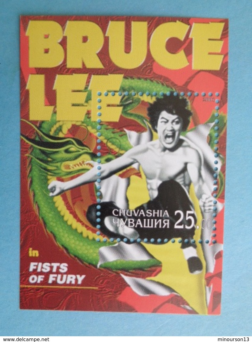 TCHOUVACHIE 2001 - BLOC 1 TIMBRE - BRUCE LEE - Blocks & Sheetlets & Panes