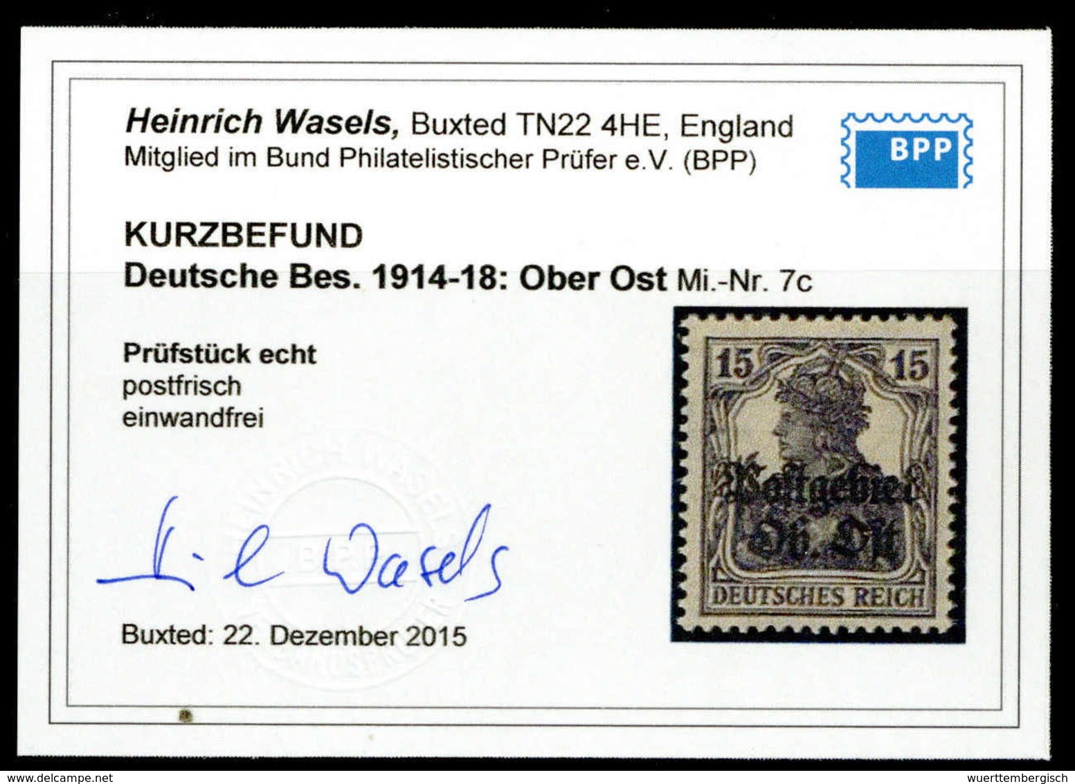 ** Deutsche Besetzung I. WK Postgebiet Ober Ost - Other & Unclassified