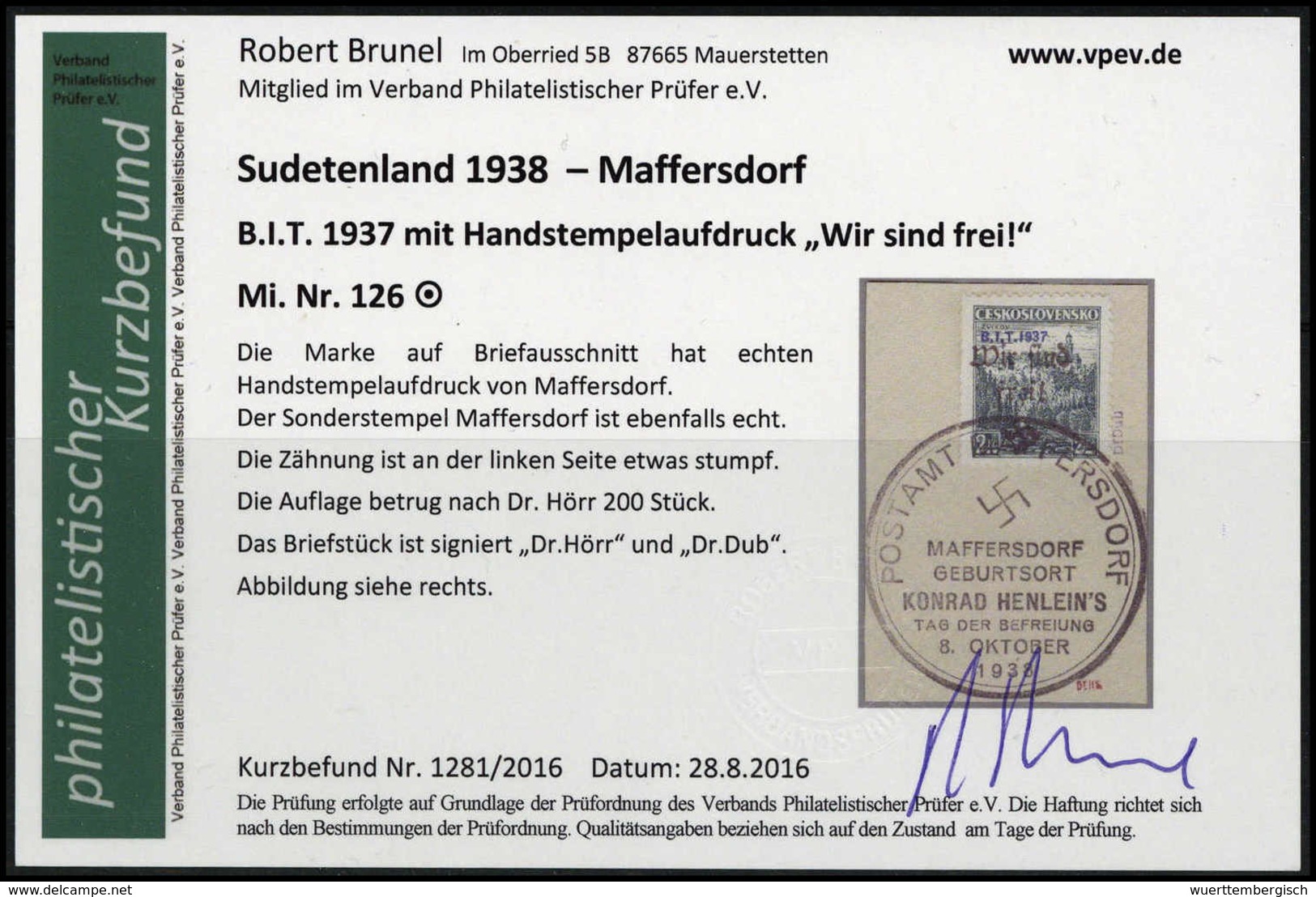 Briefst. Sudetenland Reichenberg Maffersdorf - Other & Unclassified