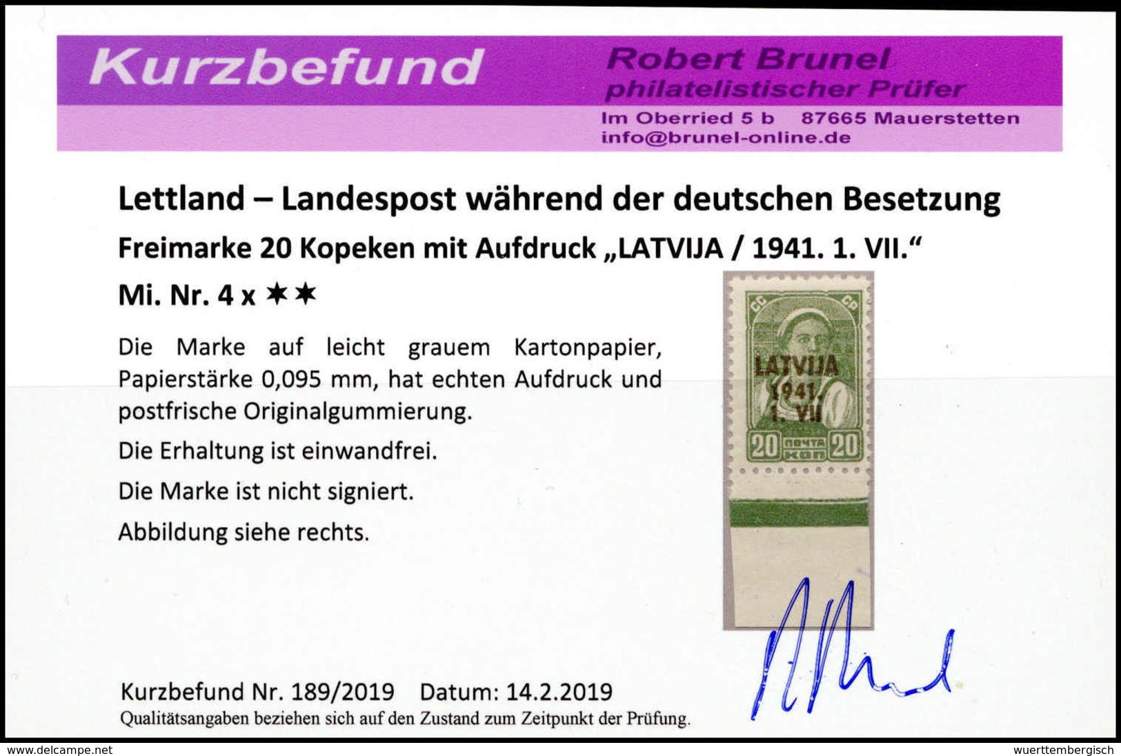 ** Deutsche Besetzung II. WK Lettland - Other & Unclassified