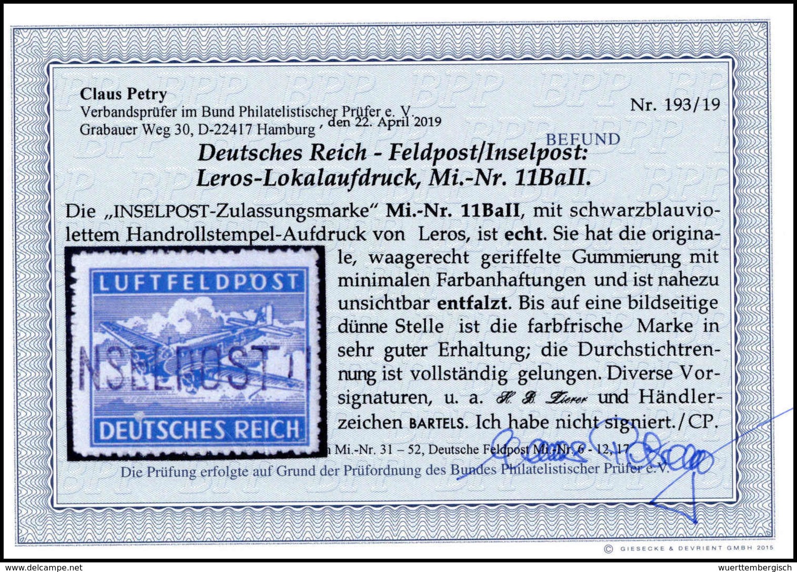 * Deutsche Besetzung II. WK, Feldpostmarken - Altri & Non Classificati