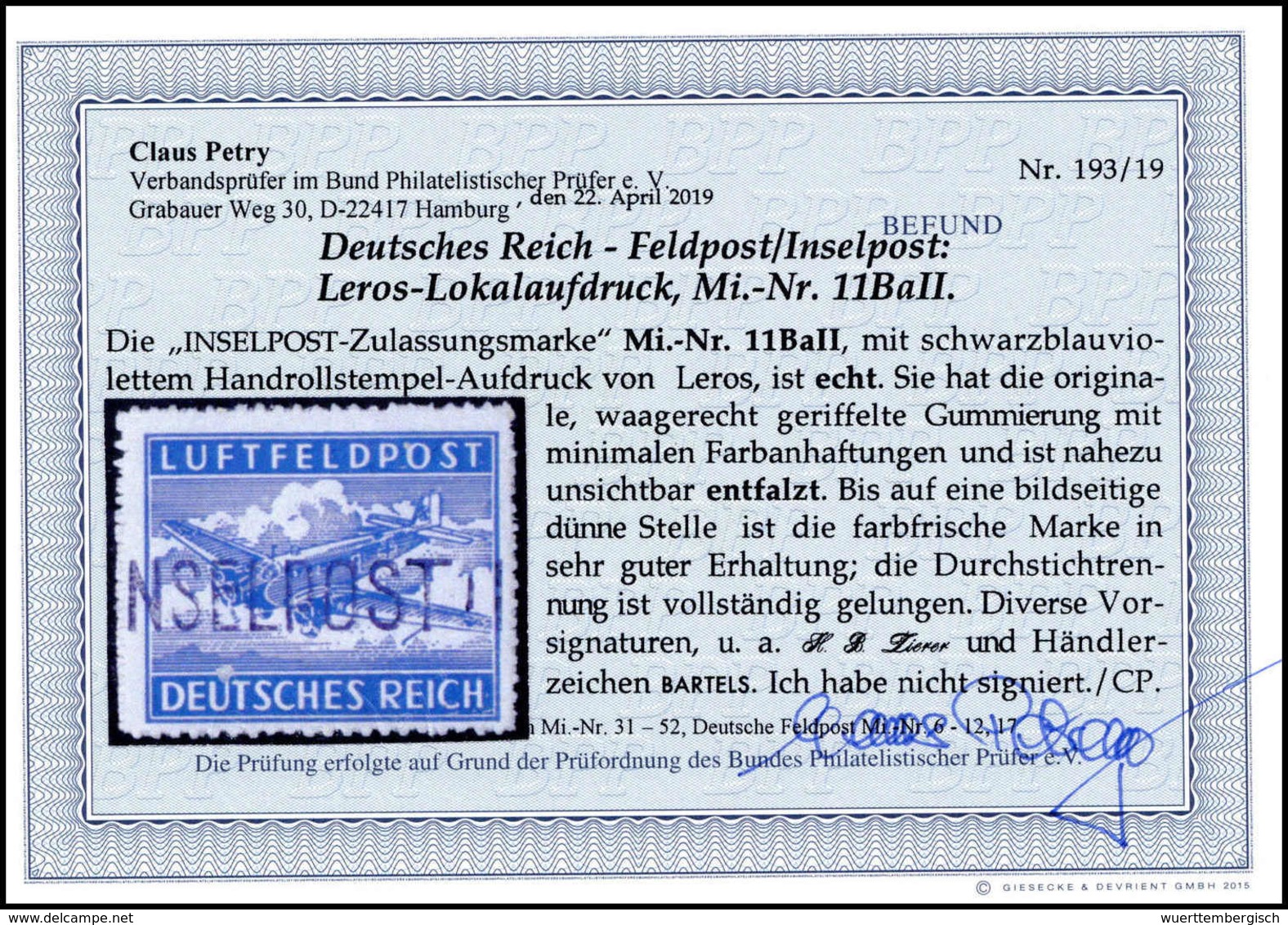 * Deutsche Besetzung II. WK, Feldpostmarken - Other & Unclassified