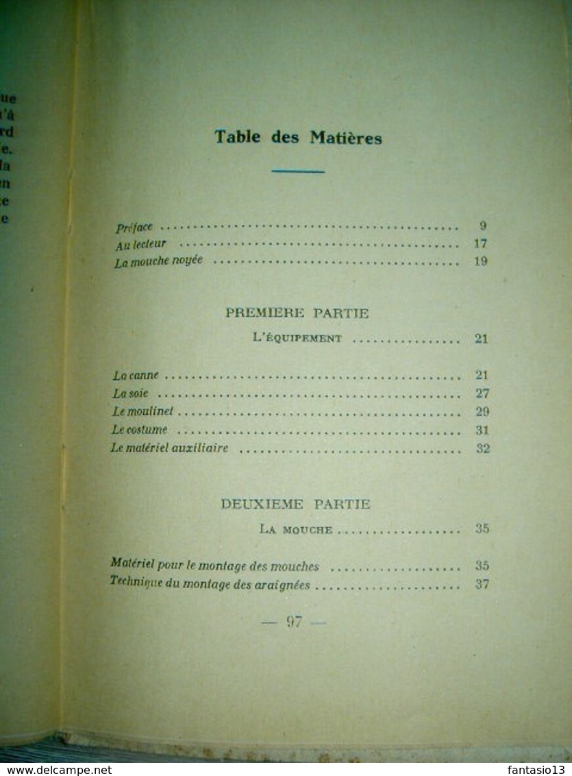 Mouche noyée  Pêche sportive à la Truite dans rivières et torrents  Louis Carrère  1938