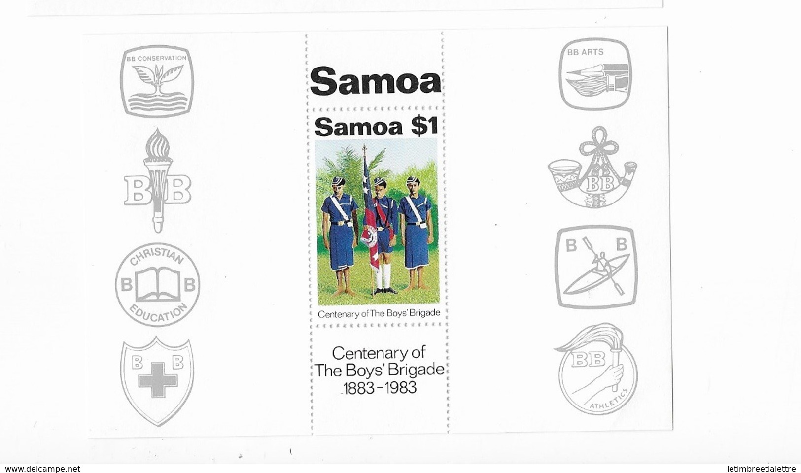 Samoa Bloc Feuillet  N° 31** Membres De La Boys Bridage De Samo - Samoa (Staat)