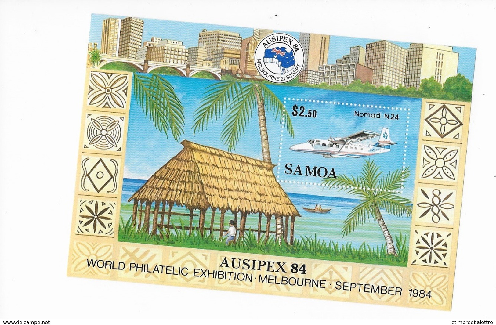 Samoa Bloc Feuillet  N° 33** Ausipex 1984 - Samoa