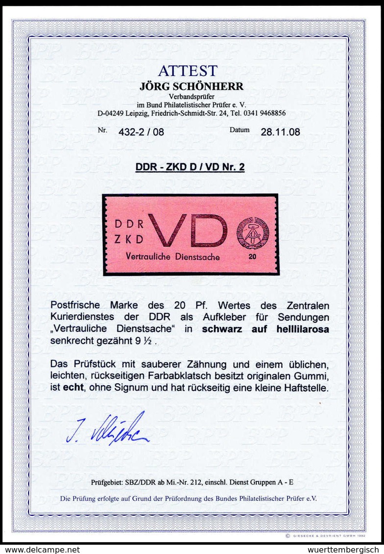 ** DDR Vertrauliche Dienstsachen - Other & Unclassified