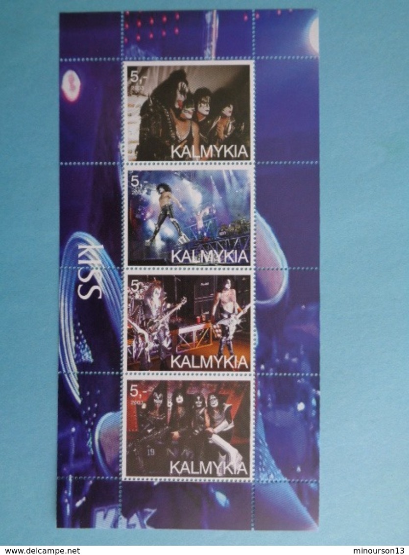 KALMYKIA 2003 -  BLOC 4 TIMBRES - KISS - Blocs & Feuillets