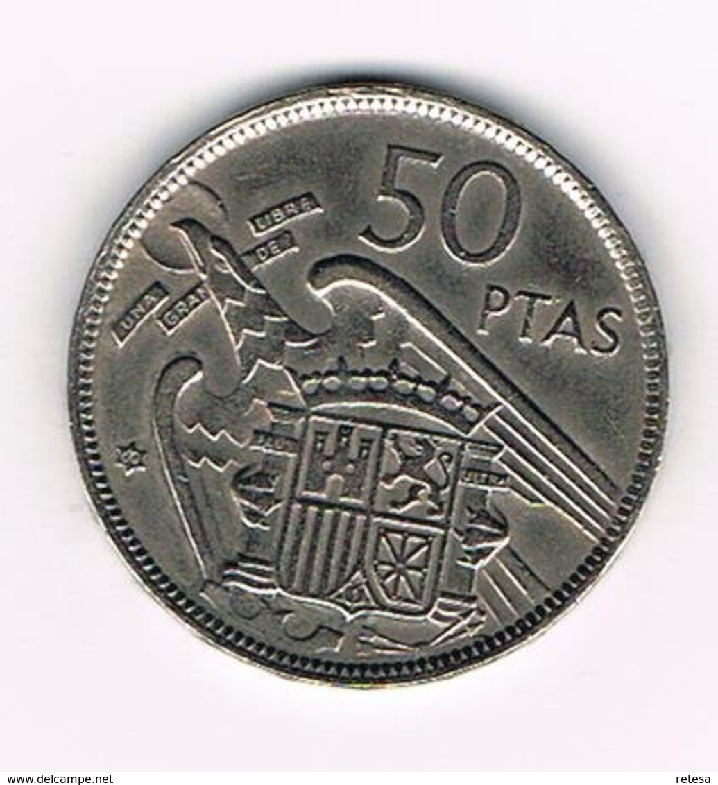 //  SPANJE 50 PESETAS 1957 (60)  FRANCO - 50 Pesetas