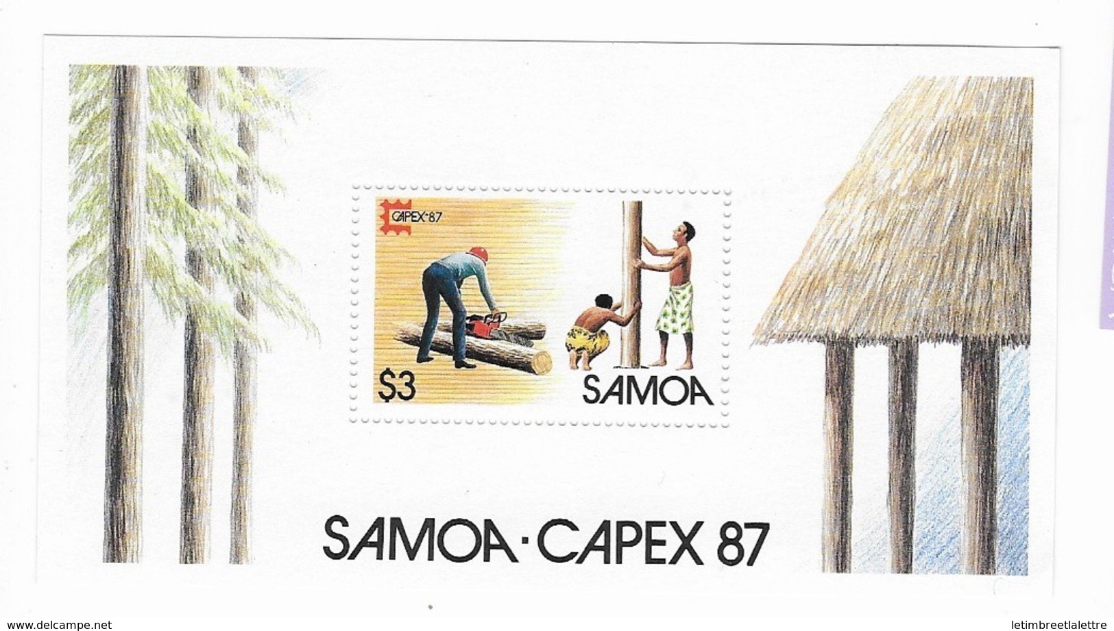 Samoa Bloc Feuillet  N° 40** Capex 1987 - Samoa