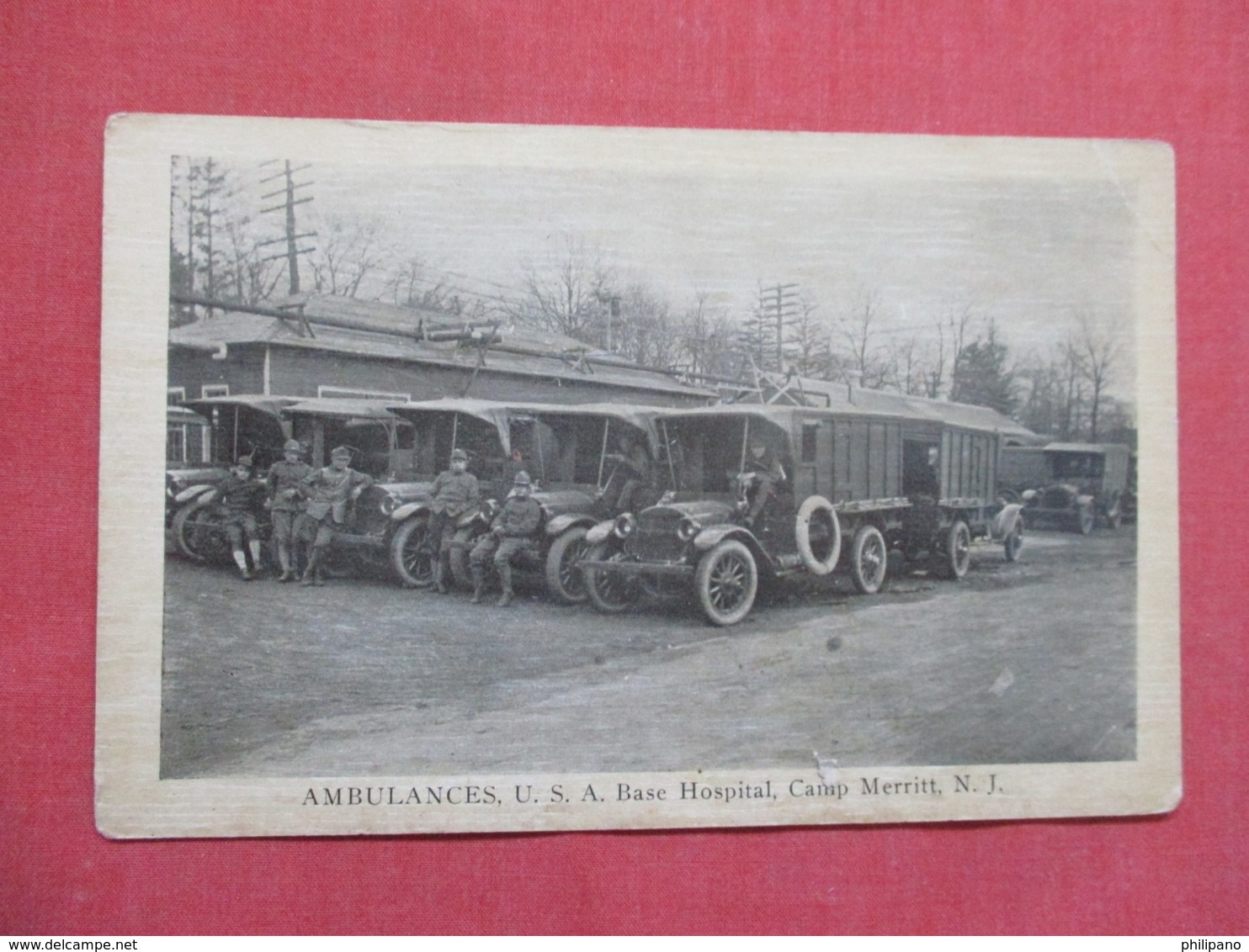 Ambulances  USA Base Hospital   Camp Merritt NJ  -ref 3666 - Ausrüstung