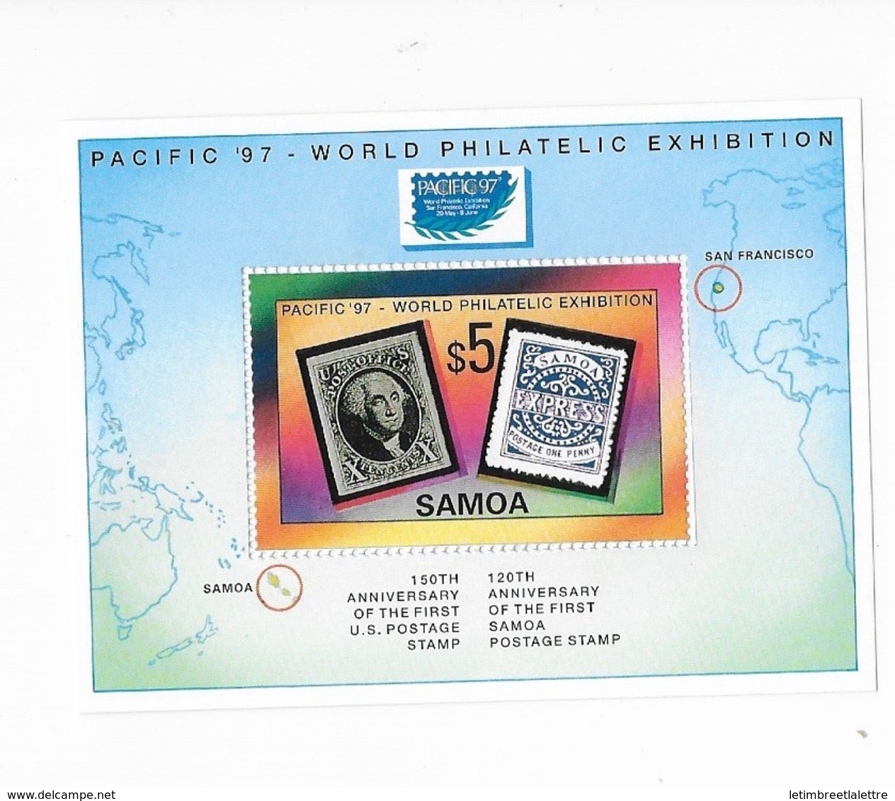 Samoa Bloc Feuillet  N° 58**  Pacific97 - Samoa