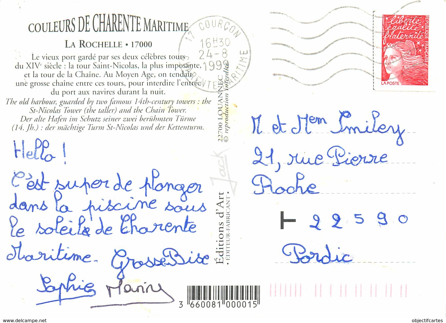 LA ROCHELLE   Vieux Port Vu Du Ciel   22  (scan Recto-verso)MA2064Ter - La Rochelle