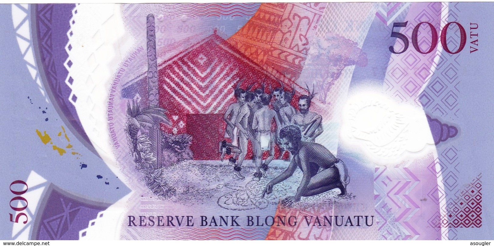 VANUATU 500 VATU 2017 VF "free Shipping Via Regular Air Mail (buyer Risk)" - Vanuatu