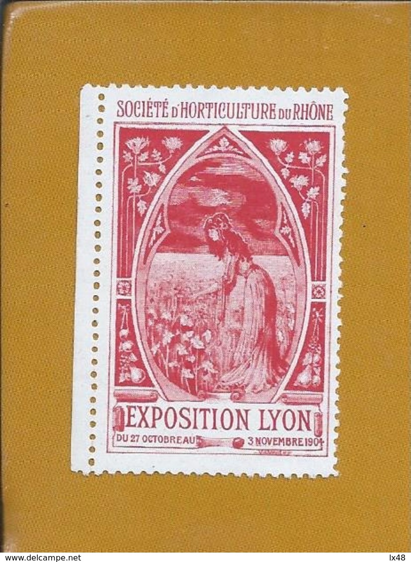 Vignette Of Rhone Horticultural Society. France. Lyon Flower Show 1904. Lyon Blumenschau 1904. Lyon Flower Show. Blumen - Autres & Non Classés