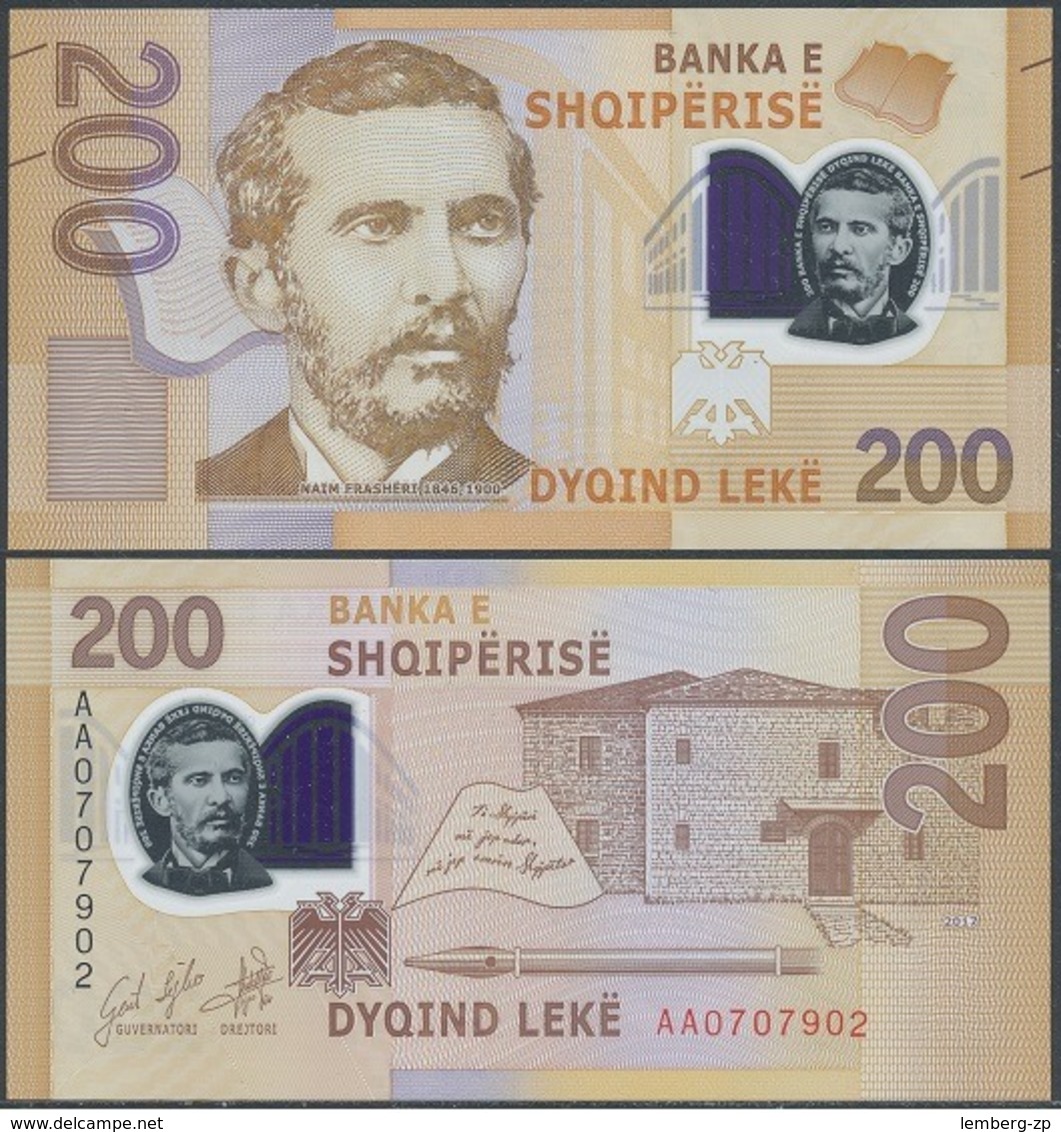 Albania - 200 Leke 2017 ( 2019 ) UNC Polymer Lemberg-Zp - Albanie