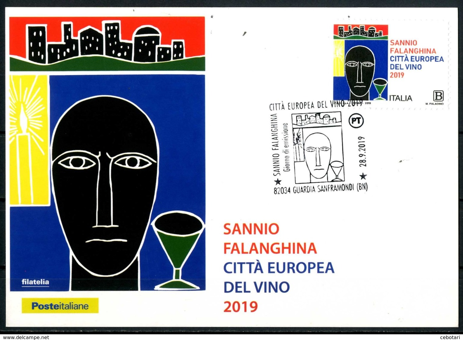 ITALIA / ITALY 2019 - Sannio Falanghina, Citta' Europea Del Vino - Maximum Card - Vini E Alcolici