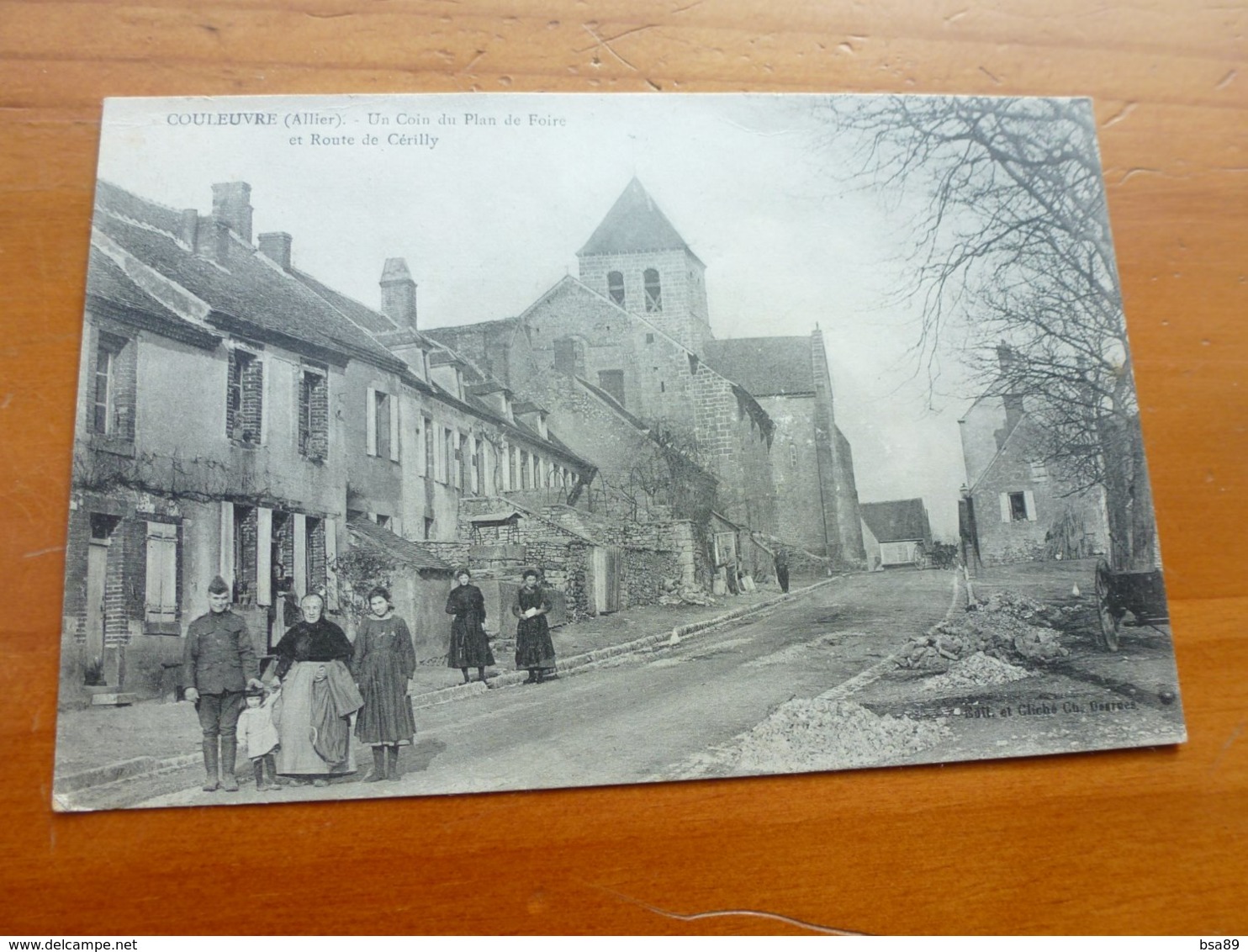 CPA, COULEUVRE, UN COIN DU PLAN DE FOIRE ET ROUTE DE CERILLY - Other & Unclassified