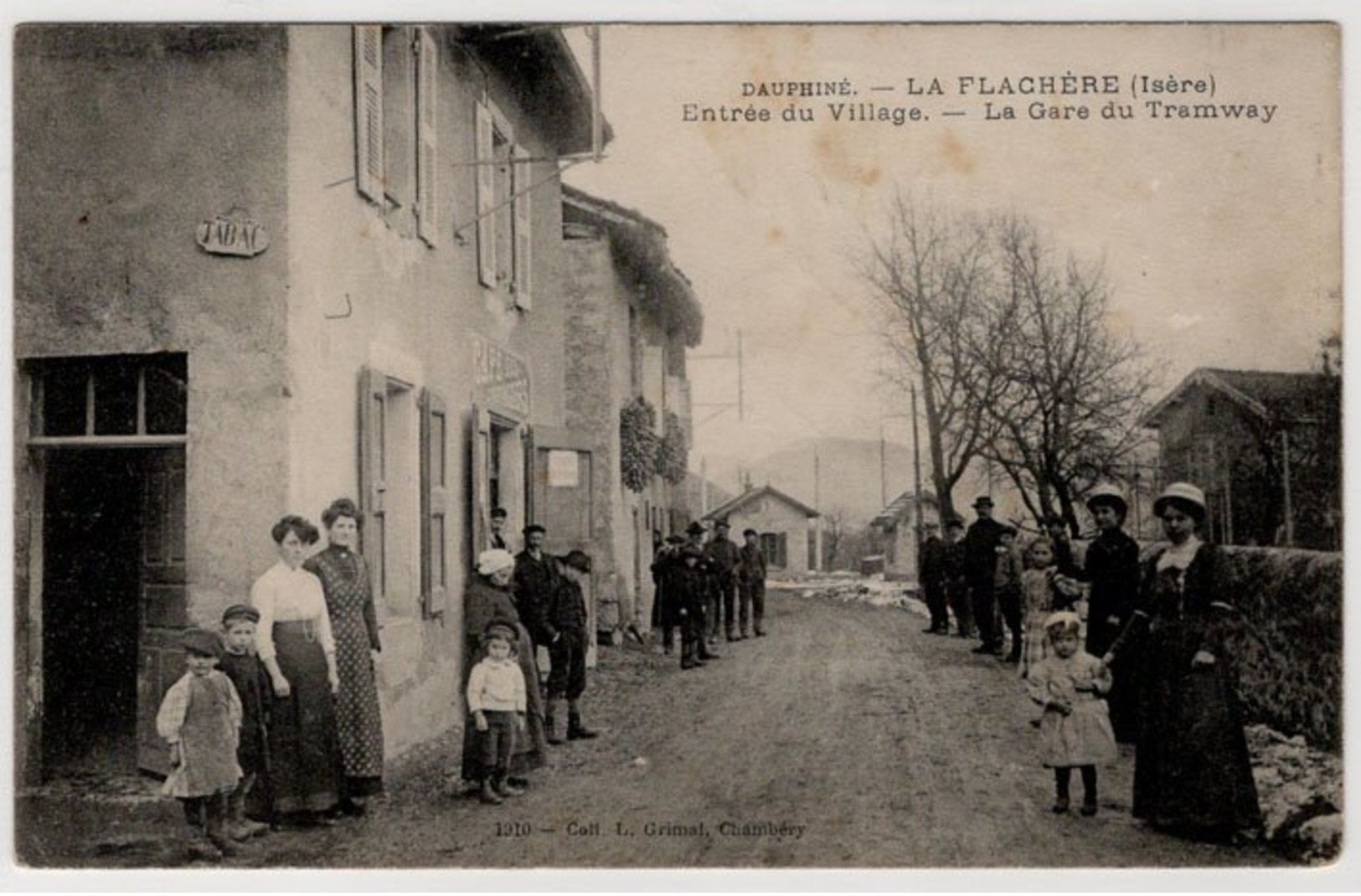 CPA   LA FLACHERE  -  Entrée Du Village  -  La Gare Du Tramway - Andere & Zonder Classificatie