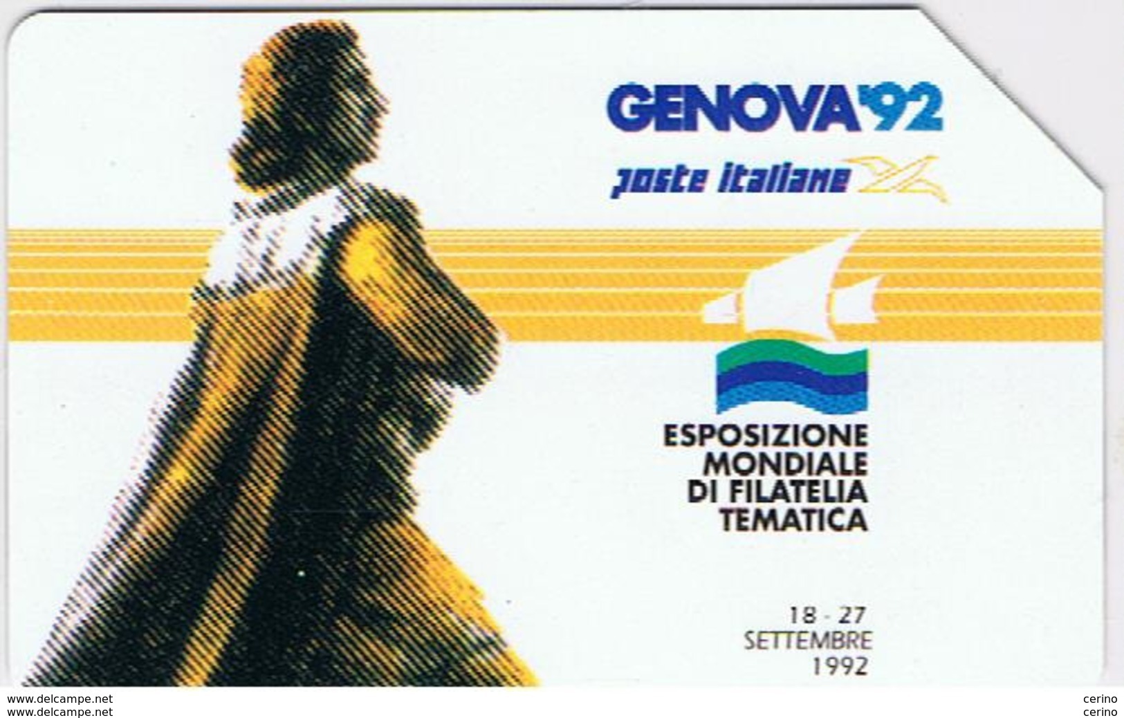 USATA  £. 5.000  -  31.12.1993  GENOVA  '92 - Pubbliche Figurate Ordinarie