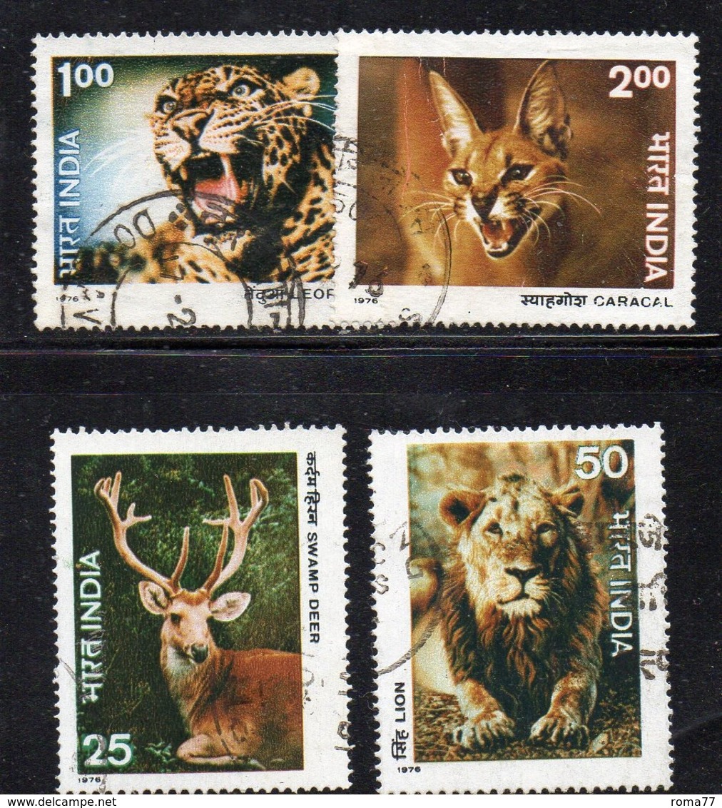 CI2148 - INDIA 1976 , Yvert Serie N. 494/497 Usata   (2380A). - Used Stamps