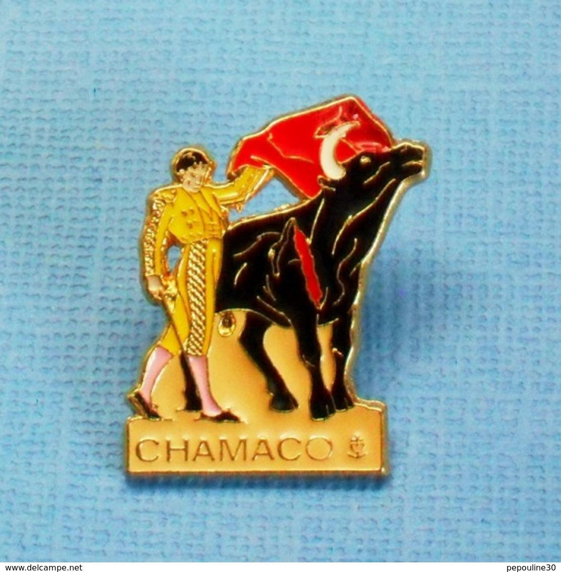 1 PIN'S //  ** ANTONIO BORRERO BORRERO Dit " CHAMACO II " MATADOR ESPAGNOL ** . (ATLANTI'S) - Stierkampf